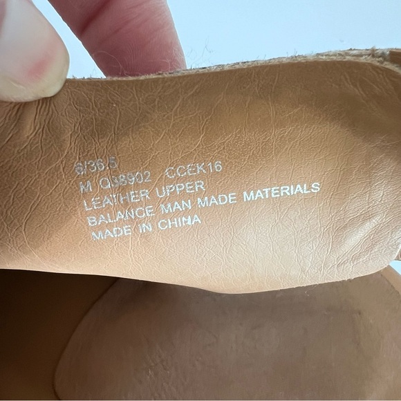 Kork-Ease Cayleigh Leather Peep Toe Wedge Sandal Heel - Picture 7 of 8